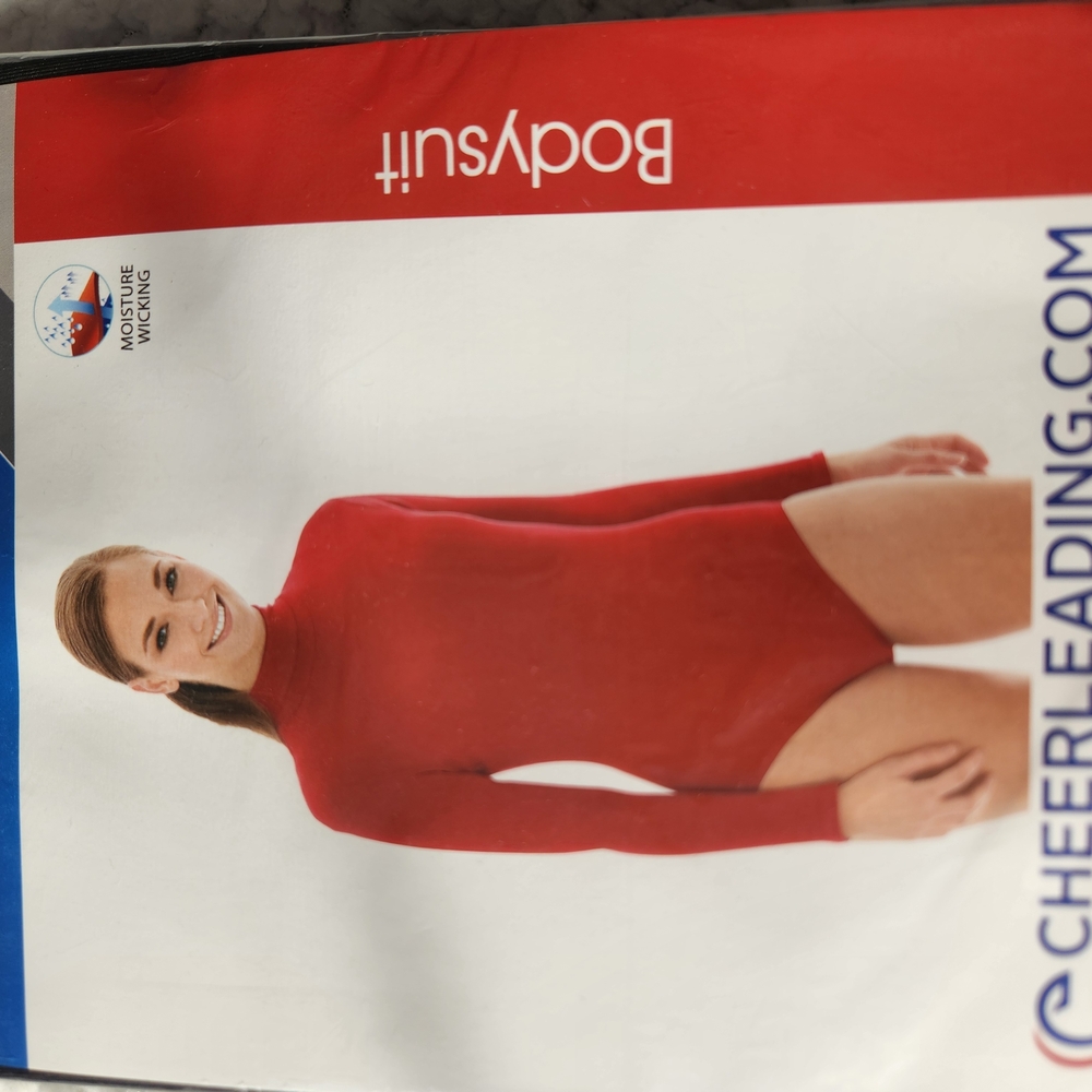 Cheer Long Sleeve Bodysuit Black NWT